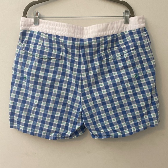 Original Penguin Blue Plaid Swim Trunks - Picture 7 of 8